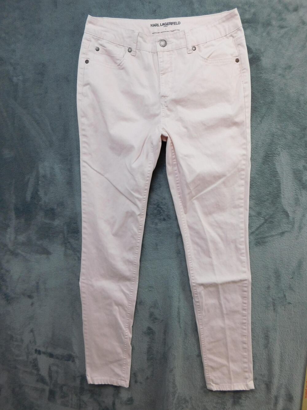 Karl Lagerfeld Pants Womens 2 Pink Jegging Skinny Denim Stretch Casual Ankle